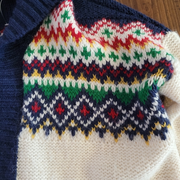 Woman's chunky cardigan Sweater - Picture 4 of 6